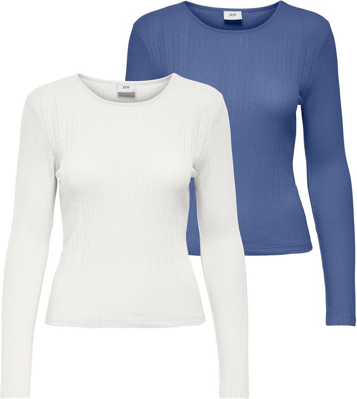 JDY - Top - 2-pack - Zacht - Lange Mouwen - Regular Fit