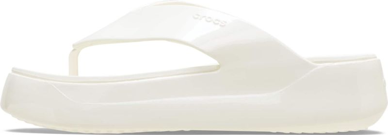 Crocs - Getaway Platform Patent - Teenslippers - Chalk