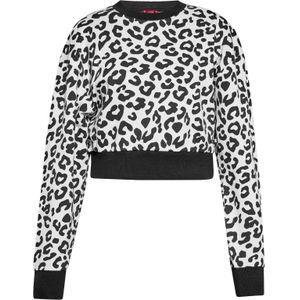 swirly Sweatshirt  zwart / wit