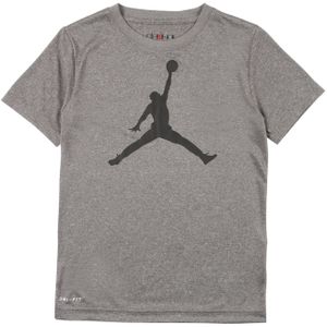 Jordan - Shirt - Grijs - Ronde Hals - Kwartmouw