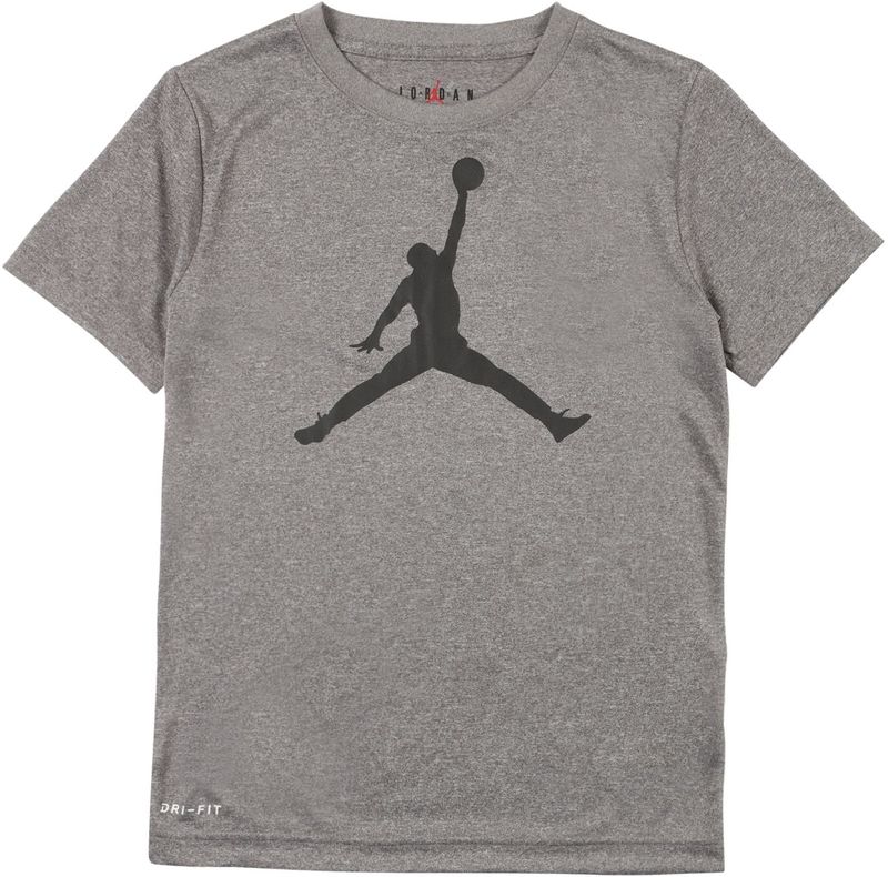 Jordan - Shirt - Grijs - Ronde Hals - Kwartmouw