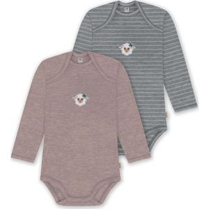 normani Rompertje/body 'Auckland'  grijs / gemengde kleuren / rosa