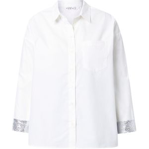 Studio Untold Blouse  zilver / offwhite