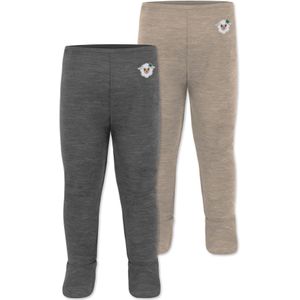 normani Broek  beige / antraciet / wit