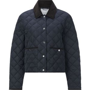 Rich & Royal - Gewatteerde Jas - Midnight Blue - Met Ronde Hals