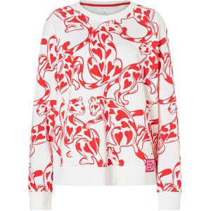 LIEBLINGSSTÜCK Sweatshirt 'Lana'  rood / offwhite