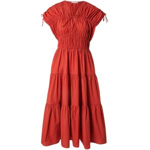 SCOTCH & SODA - Jurk - Roestrood - 3/4 Lengte - Mouwloos