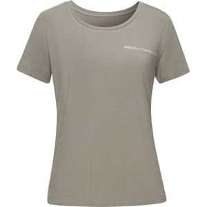 French Connection - T-shirt - Groen - Met Kleine Logoprint Op Borsthoogte