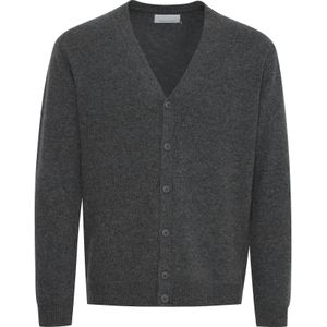 Casual Friday Gebreid vest 'Karl'  donkergrijs