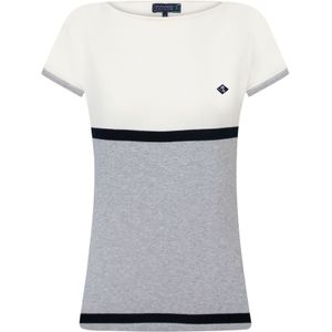 Sir Raymond Tailor Shirt 'Thaiss'  grijs / wit