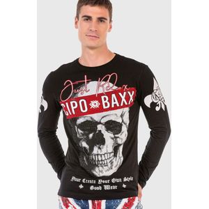 CIPO & BAXX Shirt  rood / zwart / wit