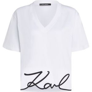 Karl Lagerfeld Shirt  zwart / wit