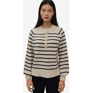 Hiccup Trui  ecru / zwart