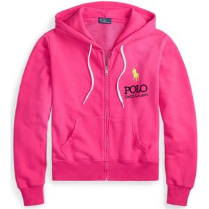 Polo Ralph Lauren Sweatvest 'ISLAND'  neongeel / pink / zwart
