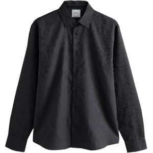Next - Overhemd - Zwart - Regular Fit - Lange Mouw - Bloemenprint