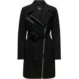 Only - ONLEMILY ZIP BIKER COAT - Korte Jas - Zwart