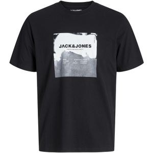 JACK & JONES Shirt  zwart / wit