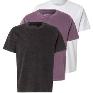 Abercrombie & Fitch Shirt 'CLASSIC'  mauve / zwart / wit