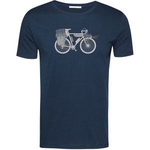 GREENBOMB Shirt 'Bike Night'  navy / grijs