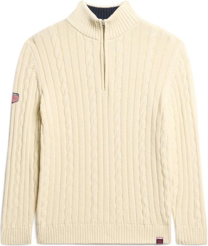 Superdry - Rugby Henley - Trui - Kabelgebreid - Losse Pasvorm