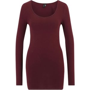 VERO MODA Shirt  donkerrood