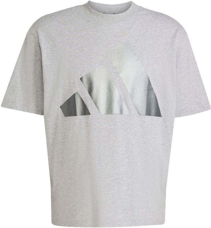 adidas - ESS - Functioneel Shirt - Zilvergrijs / Grijs Gemêleerd - Sportshirts