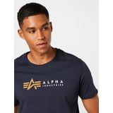 Alpha Industries - Alpha Label T - T-shirt - Zwart - 100% Katoen