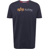 Alpha Industries - Alpha Label T - T-shirt - Zwart - 100% Katoen