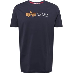 Alpha Industries - Alpha Label T - T-shirt - Zwart - 100% Katoen