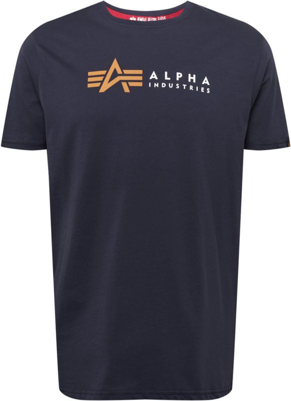 Alpha Industries - Alpha Label T - T-shirt - Zwart - 100% Katoen