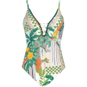 OLYMPIA Badpak  taupe / groen / oranje / wit
