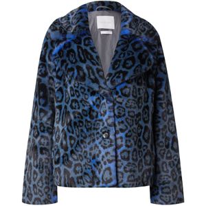 Leren Jas - Bluebelle - Zonder Capuchon - Knoopsluiting - Reverskraag - V-hals