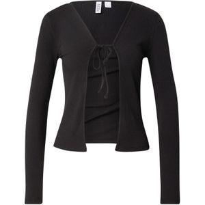 PIECES Gebreid vest 'PCKitte'  zwart