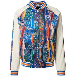Carlo Colucci Sweatvest 'Espro'  blauw / geel / oranje / wit