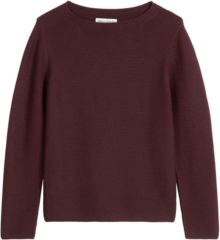 Marc O'Polo - Trui - Wijnrood - Knitwear - Lange Mouw