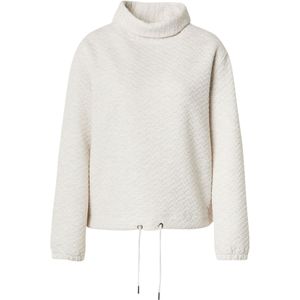 MORE & MORE - Sweatshirt - Crème - Effen - Losse Pasvorm - Lange Mouw