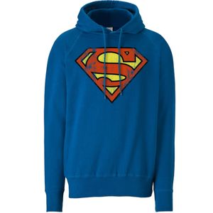 LOGOSHIRT Trui 'DC - Superman Logo'  blauw / geel / rood