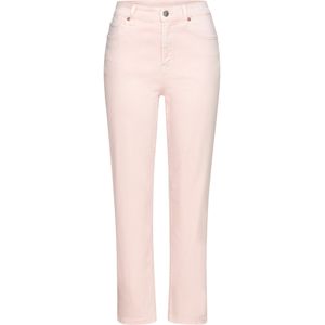 Jeans - Rosé - Met Stretch - Rechte Pasvorm - Hoge Taillehoogte