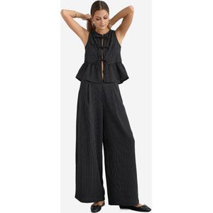 Hiccup Bandplooibroek  zwart / wit