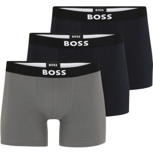 BOSS Boxershorts  donkerblauw / grijs / zwart / wit