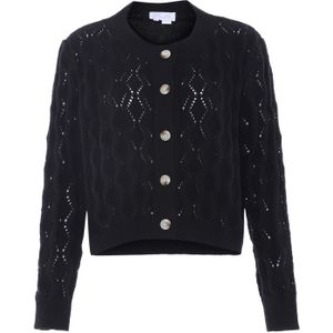 BLONDA Gebreid vest  zwart