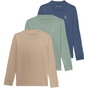 Abercrombie & Fitch Shirt  donkerblauw / lichtbruin / lichtgroen