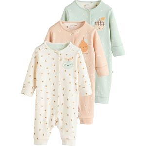 Next Nachtkledij  crème / mintgroen / mandarijn / poederroze