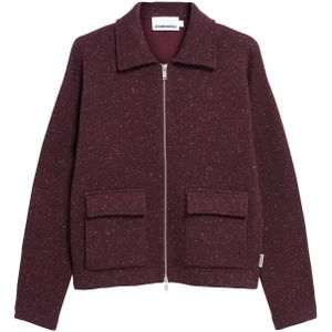 ARMEDANGELS - Gebreid Vest - Bordeaux - Losse Pasvorm - Lange Mouw