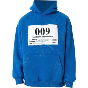 Dandalo Sweatshirt 'Jonathan'  royal blue/koningsblauw / zwart / wit