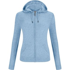 CASH-MERE.CH Gebreid vest  lichtblauw