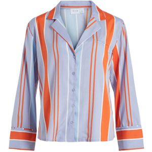 VILA Blouse  lichtlila / oranje / wit