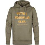 Petrol Industries Sweatshirt  olijfgroen / oranje
