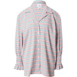 Line of Oslo Blouse 'Amber'  blauw / oranje / rood / wit