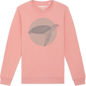 Watapparel Sweatshirt ' Meeresschildkröte '  grijs / rosa